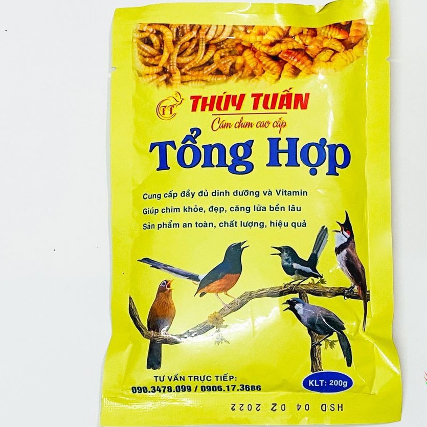 Cám chim tổng hợp Thúy Tuấn cao cấp cho mọi loại chim, Thức ăn cho chim tổng hợp Thúy Tuấn giá rẻ