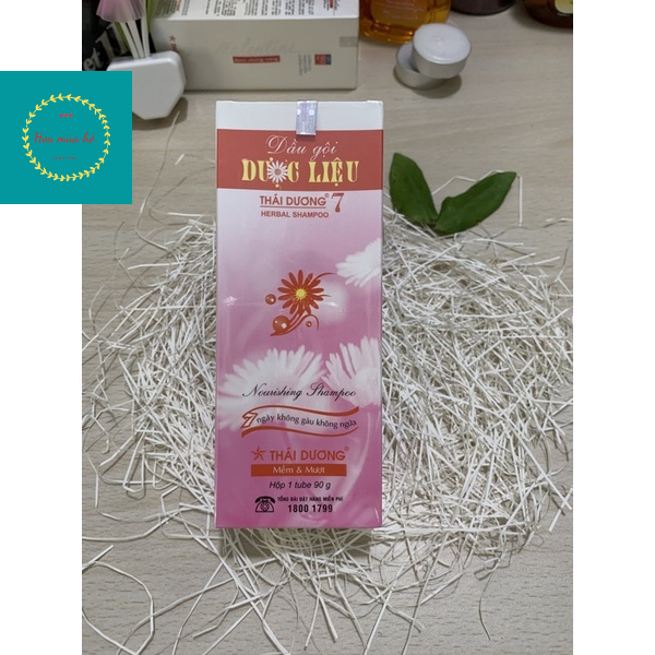 Dầu gội dược liệu Thái Dương 7 tuyp 90ml