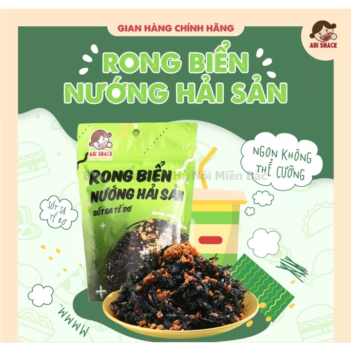 [SẴN SLL][FREE SHIP đơn 50k] RONG BIỂN HẢI SẢN SỐT SA TẾ BƠ ABI ĐƠN HÀNG 5 BỊCH BẤT KỲ TẶNG 1 MÓC KHOÁ CUTE