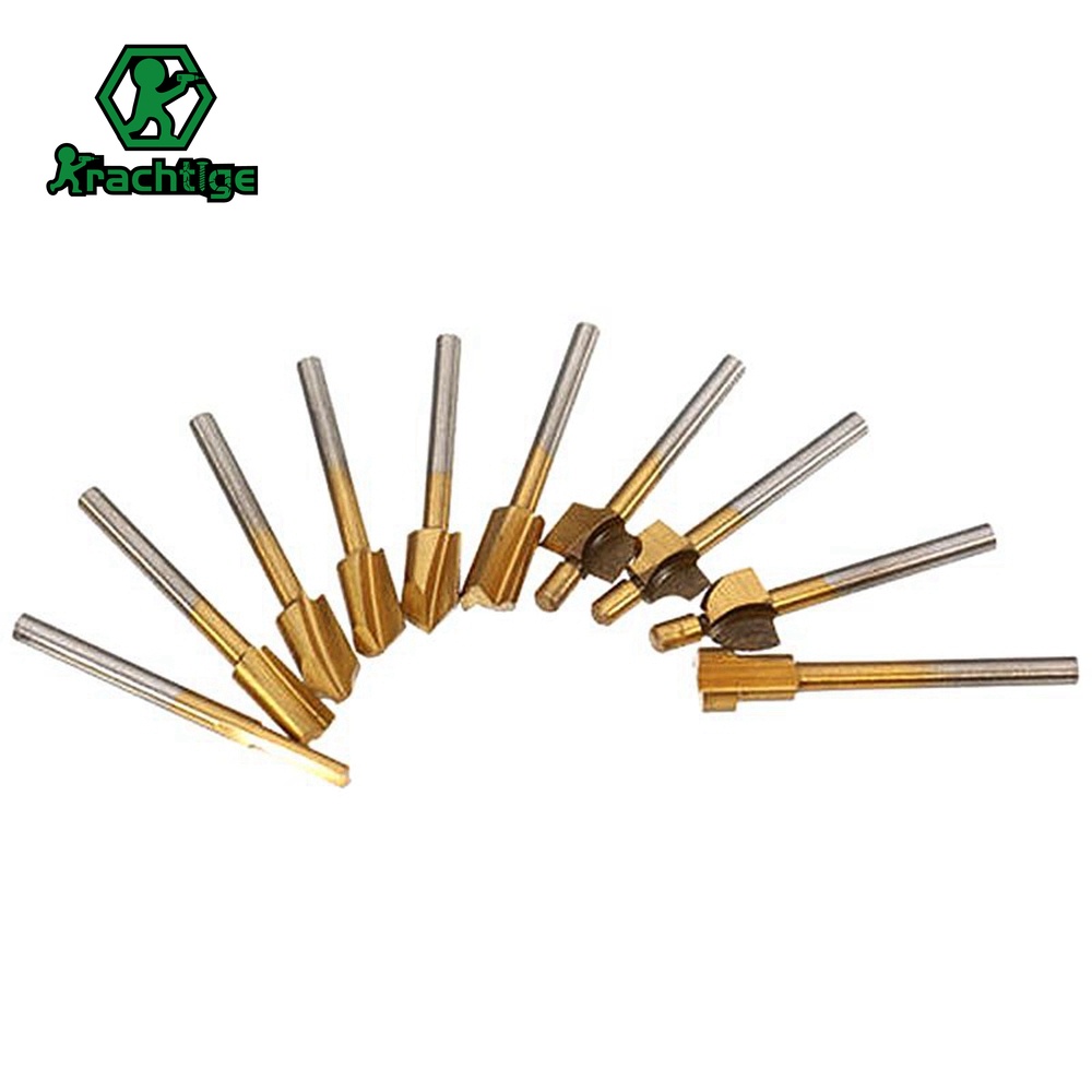 Set 10 Mũi Khoan Mini 3mm Phủ Titan HSS Chuyên Dụng Cho Máy Khoan Dermel Bits