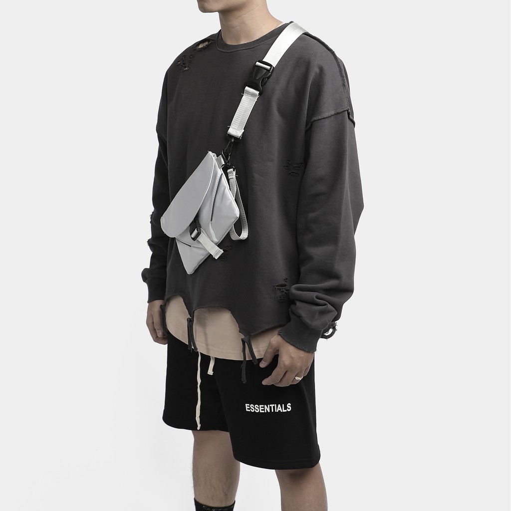 Túi đeo chéo Messenger Bag - Phong cách Techwear (Có thể đeo ngực, đeo vai, cầm tay, phản quang, kháng nước ) | BigBuy360 - bigbuy360.vn