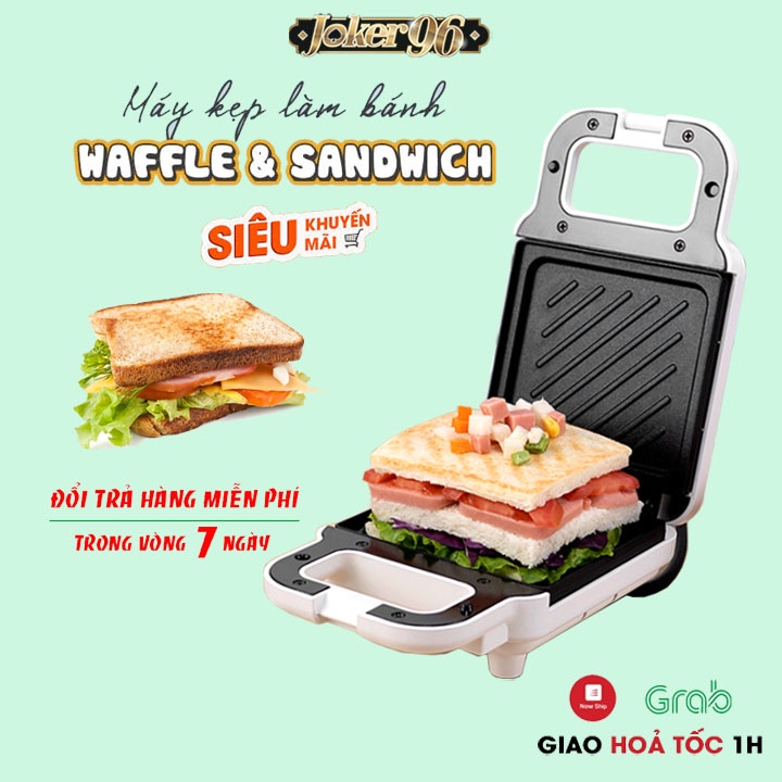 Máy Kẹp Nướng Bánh Mì/Mỳ Sandwich Đa Năng- Máy Làm Bánh Waffle - Làm Đồ Ăn Sáng