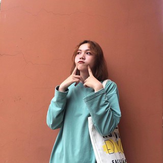 >> áo thun nữ ♥️ freeship ♥️ giảm 20k khi nhập - áo sweater basic tay dài