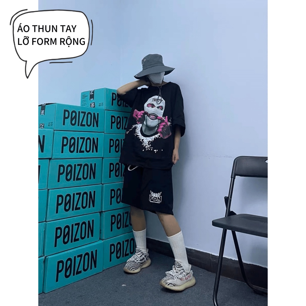 Áo Thun Xumin Form Rộng Chất Cotton In Hình THIRTY