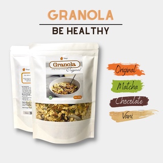 Ngũ cốc Granola Ăn Kiêng Nguyên Hạt Không Đường - Vị Original, Matcha, Chocolate, Vani