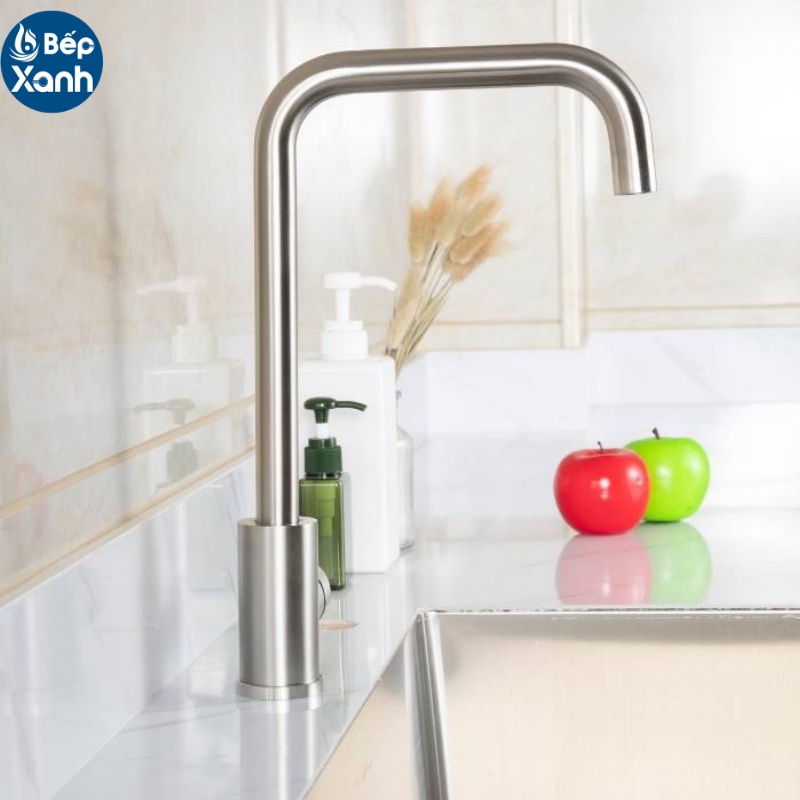 [FREESHIP HCM] Vòi Rửa Chén Nóng Lạnh Ecalite EF-K128S - Màu Inox
