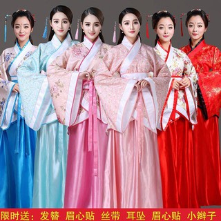 T tang trang phục cổ trang hanfu nữ tiên thiếp công chúa trang phục múa cổ điển trung quốc tang song trang phục biểu diễn trang phục