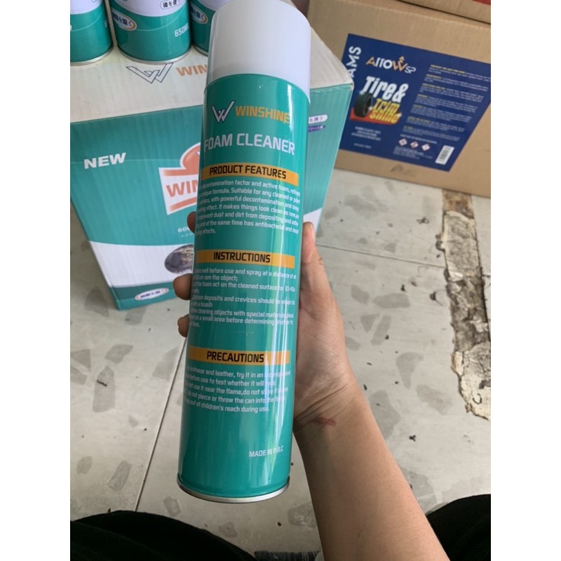 Chai xịt bọt tẩy đa năng Winshine 650ml