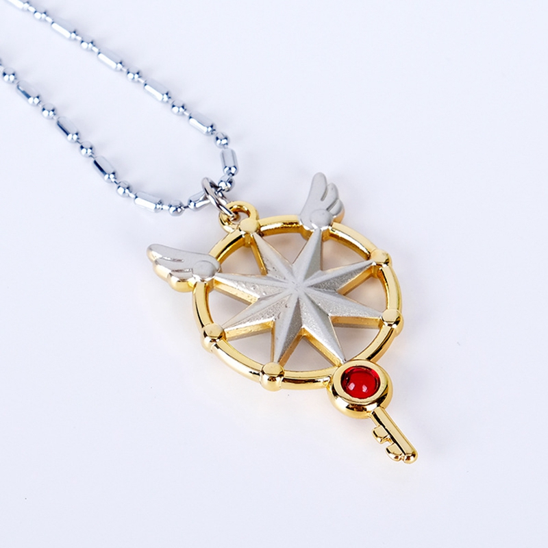 Thời Trang Fashion Card Captor Sakura Star Necklace Pendant Alloy Jewelry Girl Craft 1 Pc