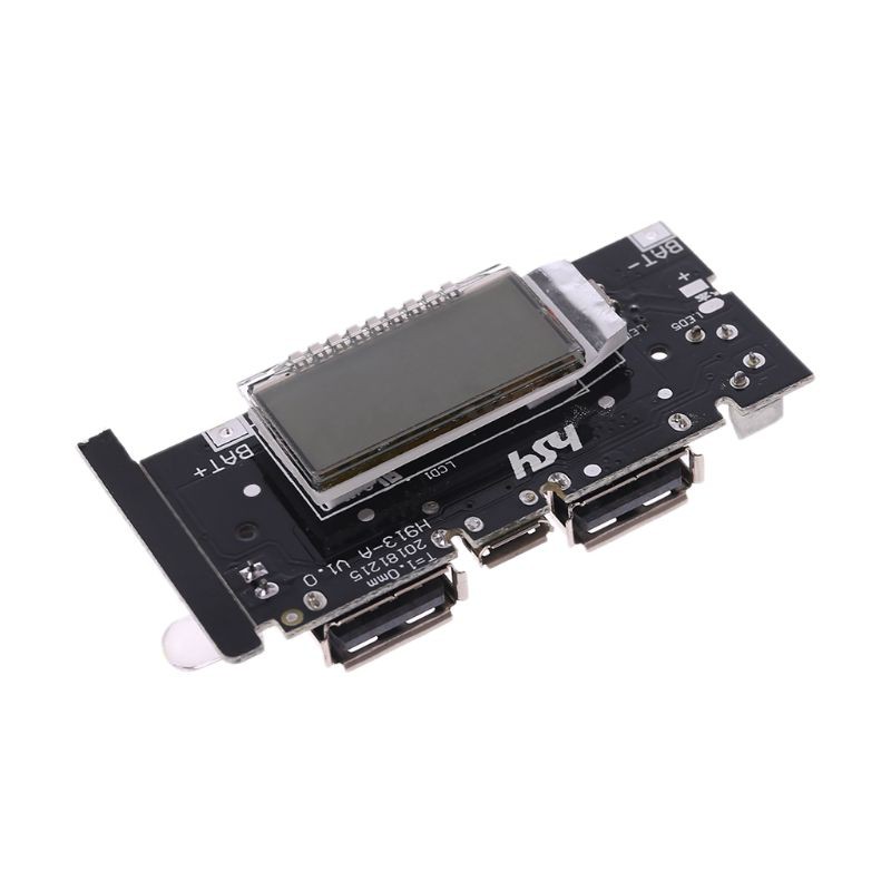 Bo mạch sạc pin dự phòng 2 cổng USB 5V 2.1A có màn hình hiển thị LCD