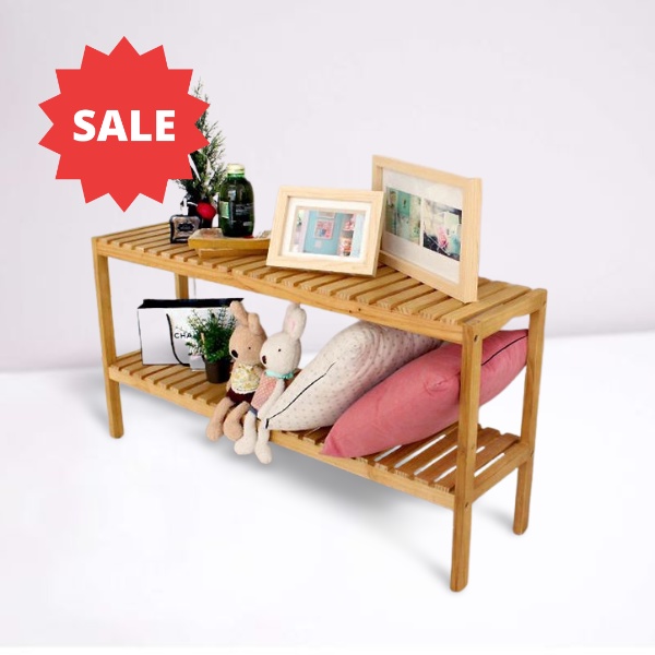 kệ để giày,giá để giày dép 2 tầng (GỖ THÔNG )