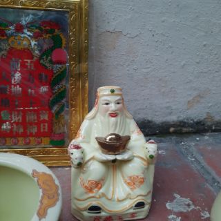 Bộ đồ thờ ban thần tài vàng