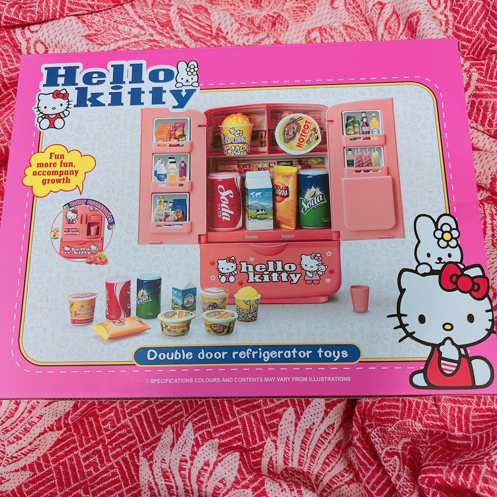 Tủ lạnh hello kitty MÀU HỒNG đồ chơi cho bé