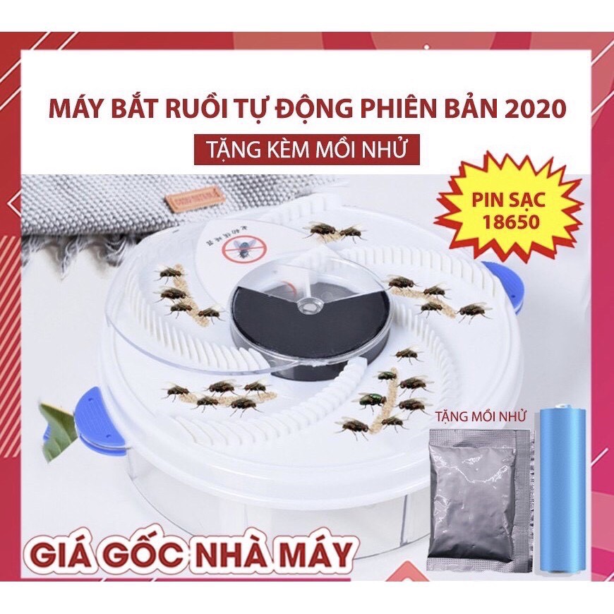 Máy Bắt Ruồi Tự Động 2020 Pin Sạc Cao Cấp  - Bẫy Ruồi Thông Minh - BH 1 Tháng 1 đổi 1 - Phiên Bản Nâng Cấp Mới Nhất