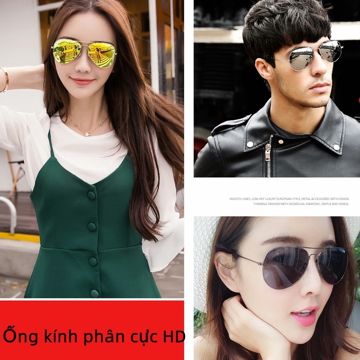 【FREESHIP】Mắt Kính râm nam nữ Phi Công Kính Thời Trang hot tred -đi biển Chống tia cực tím UV400