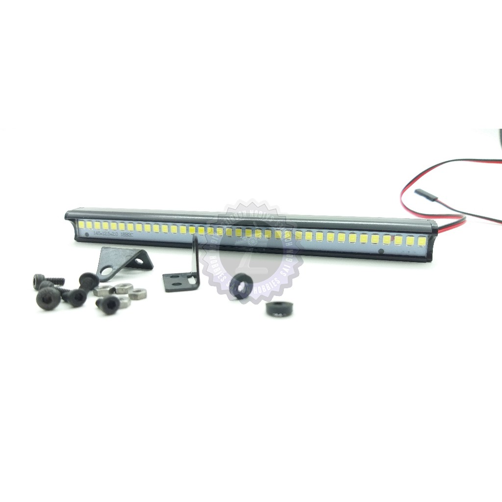 Thanh Đèn LED 3ch Gắn Nóc Xe RC 1/10 RC Crawler D90 Axial SCX10 SCX24 Jeep Wrangler JK Rubicon Và Thân Xe