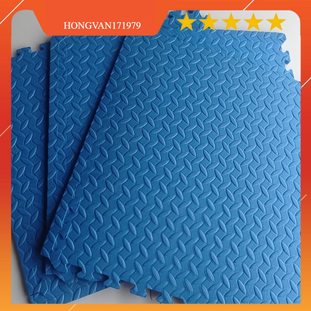Thảm xốp lót sàn , xốp trải sàn KT 60x60x1cm hàng đẹp chuẩn Ok có viền khóa xung quanh có 1 màu xanh dương giá 18500đ