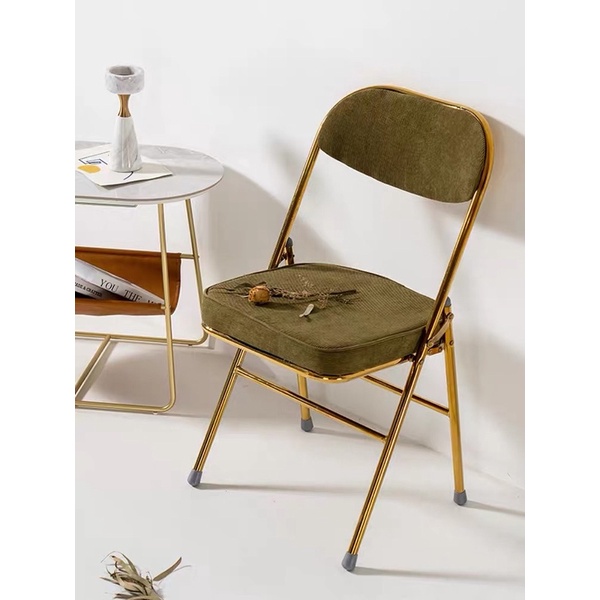 Ghế gấp Corduroy cao cấp - Chair Decor