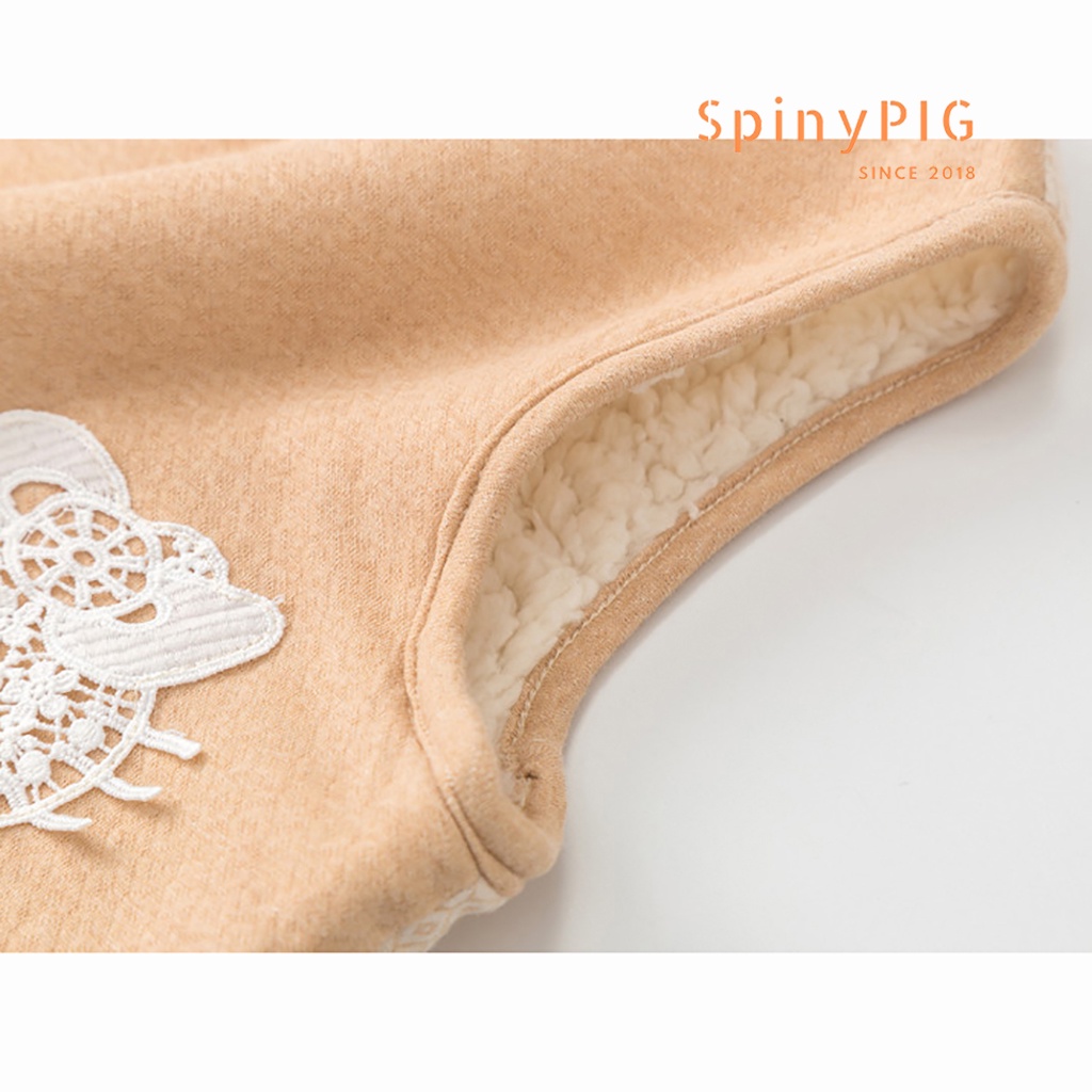 Bộ body cho bé 0-2 tuổi trần bông sát nách 100% cotton hữu cơ tự nhiên không chất tẩy nhuộm dày dặn cho mùa đông