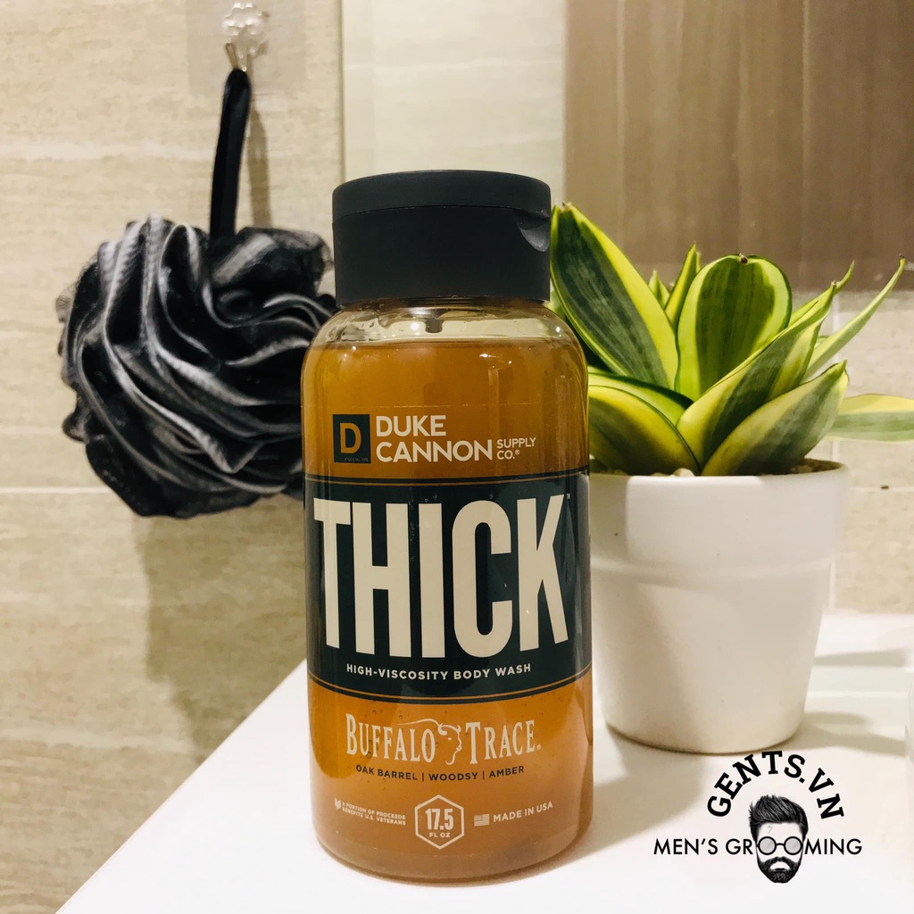 Bourbon Oak Barrel | Sữa tắm nam Duke Cannon Thick High - Viscosity Body Wash 517ml