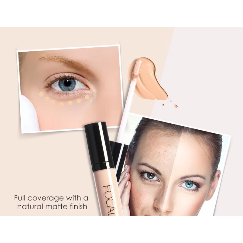 😈SĂN SALE😈Kem Che Khuyết Điểm Focallure Liquid Long Lasting Concealer 6g - Logod.m