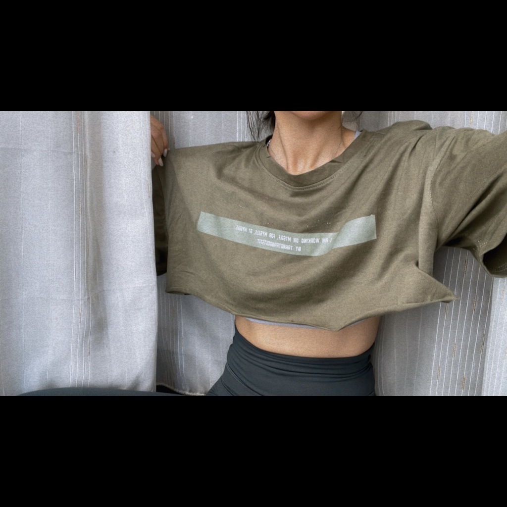 TRANGTRANGGETSFIT CLASSIC CROP-TEE | Áo Lửng Crop-top | Mặc đi tập đi chơi