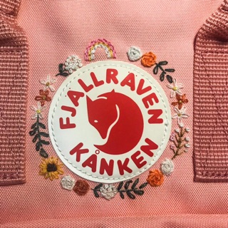 Balo kanken thêu embroidery ( ib chọn màu )