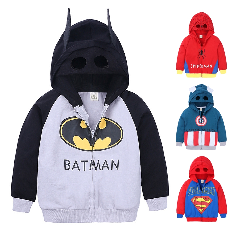 Áo Khoác Hoodie Họa Tiết Hoạt Hình Cho Bé Trai (1-7 Tuổi)