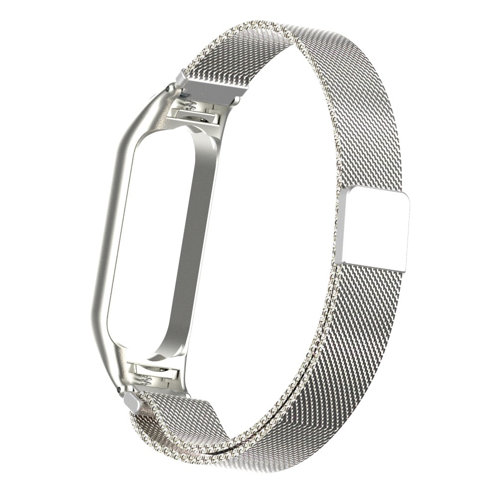 Dây Đeo Bằng Thép Không Gỉ Cho Đồng Hồ Thông Minh Xiaomi Mi Band 5 Miband 5 6