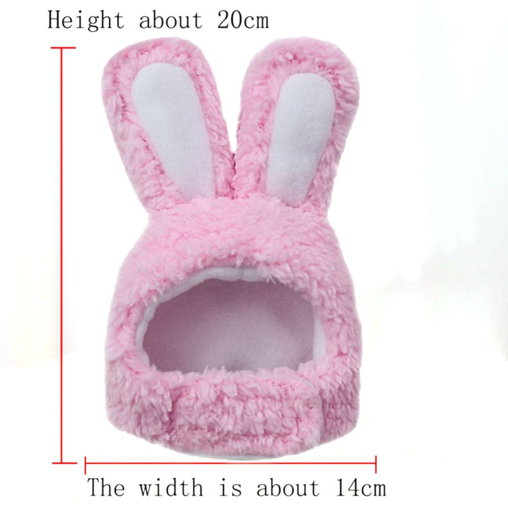 Mũ dành cho mèo thiết kế hình tai thỏ dễ thương ngộ nghĩnh phối vải lông nhiều màu sắc tùy chọn