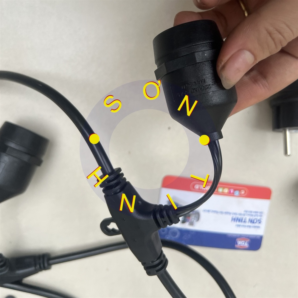 Dây đui đèn MPE trang trí ngoài trời dùng cho quán cà phê, trà chanh, trà sữa