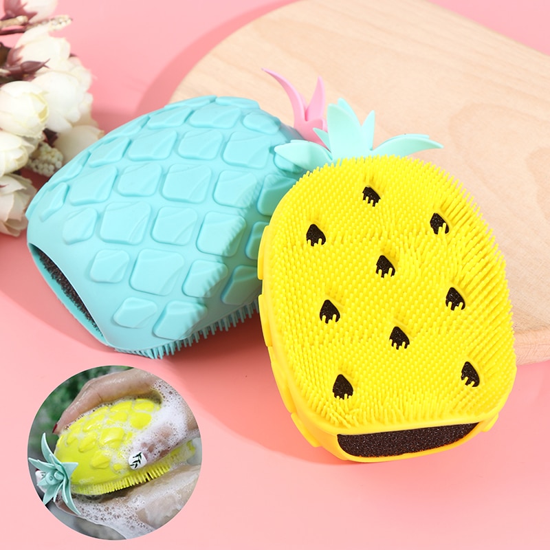 [Hàng mới về] Miếng silicone rửa mặt tẩy tế bào chết tiện dụng
