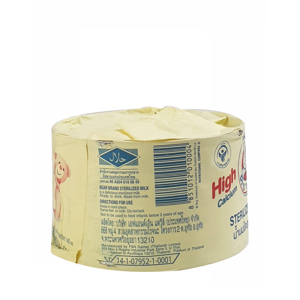 [Chính Hãng] Sữa Tươi Gấu Nestle High Calcium Thái Lan Lon 140g