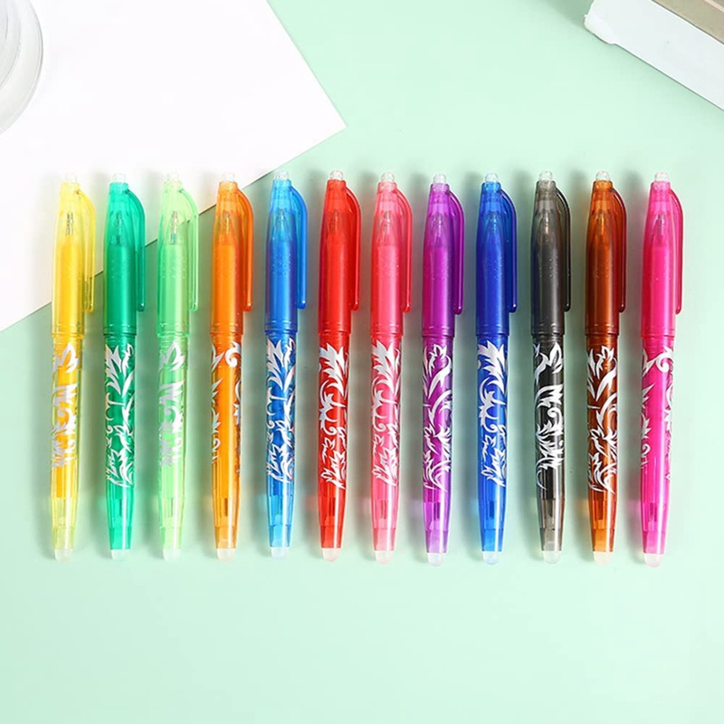 Set 12 Bút Bi Nhiệt Ngòi 0.5mm Cho Học Sinh / Người Lớn