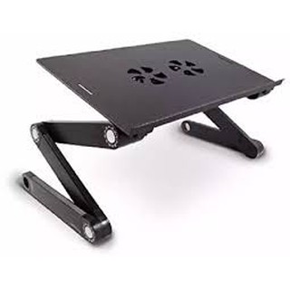 Bàn Để Máy Tính Laptop Xoay 360 Độ Gấp Gọn Có Lưới Tản Nhiệt
