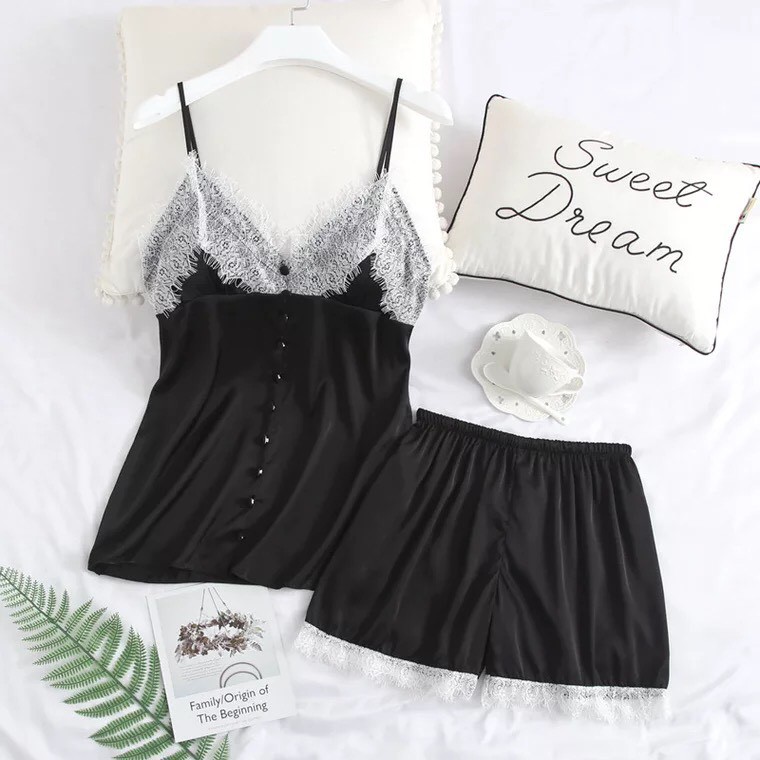 HOT HOT ⚡️LL824  Đồ bộ lụa - đồ ngủ sexy - cô chủ nhỏ chuyên sỉ