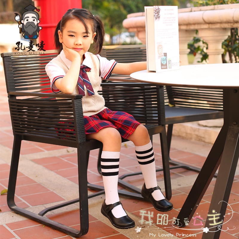 Giày Công Chúa Bằng Da Màu Đen Trơn Cỡ Nhỏ / Trung Bình / Nhỏ Thời Trang Xuân Thu Cho Bé Gái