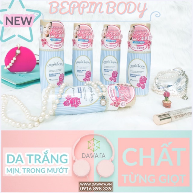 DƯỠNG ẨM TOÀN THÂN MICCOSMO WHITE LABEL BEPPIN BODY MAGIC WHITE ESSENCE