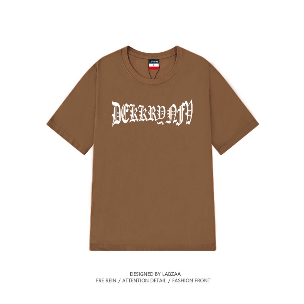 Áo thun tay ngắn 100% vải cotton phong cách đầu lâu thời trang retro Hong Kong cho nam nữ