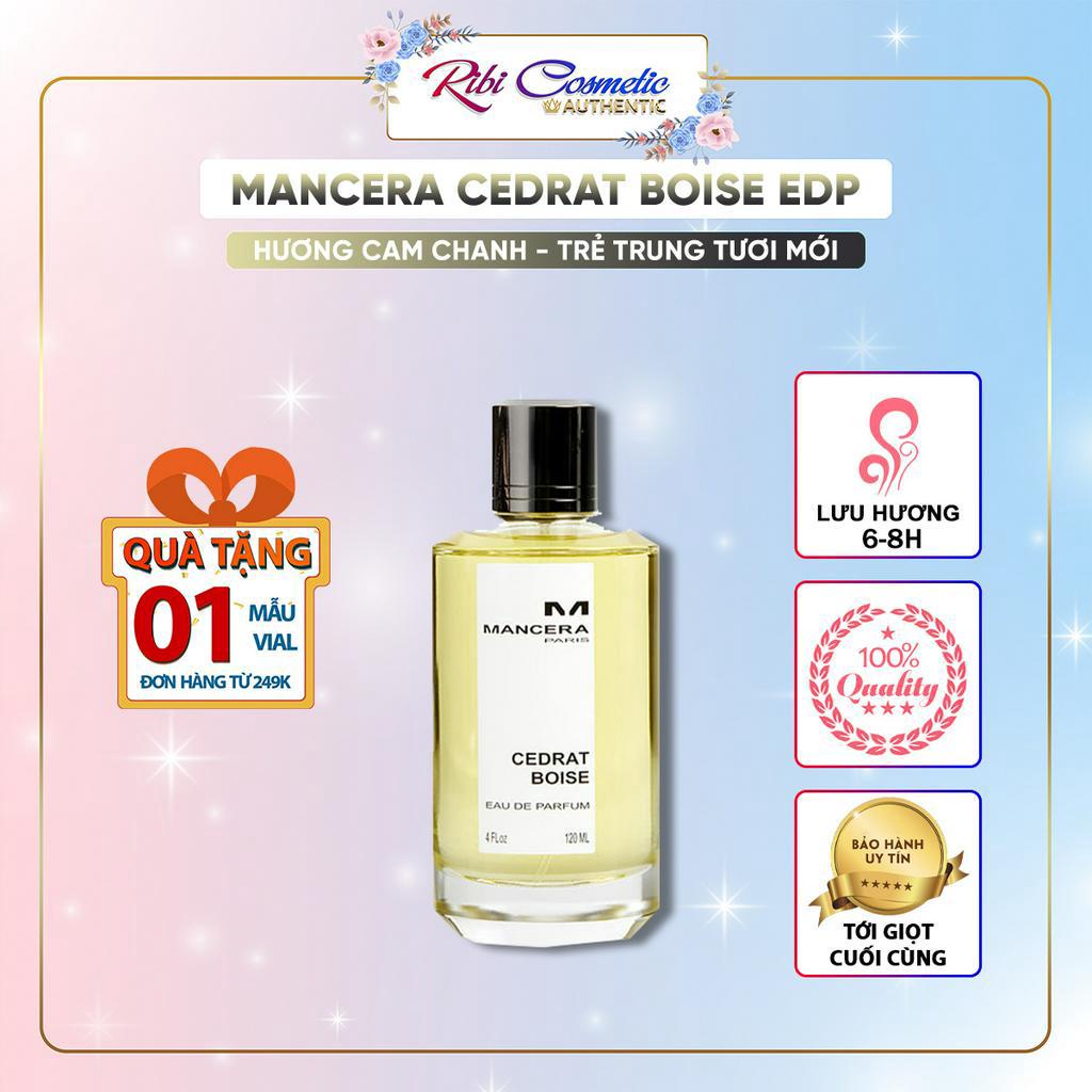 Nước Hoa Nam Nữ Unisex Mancera Cedrat Boise Mùi Hương Tươi Mát Thơm Lâu Ribicosmetics