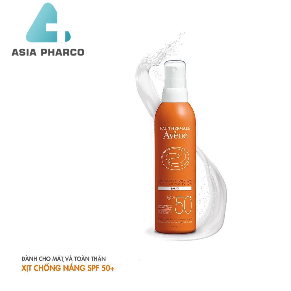 Xịt chống nắng bảo vệ toàn thân Protection Spray SPF50+ 200ml Avene