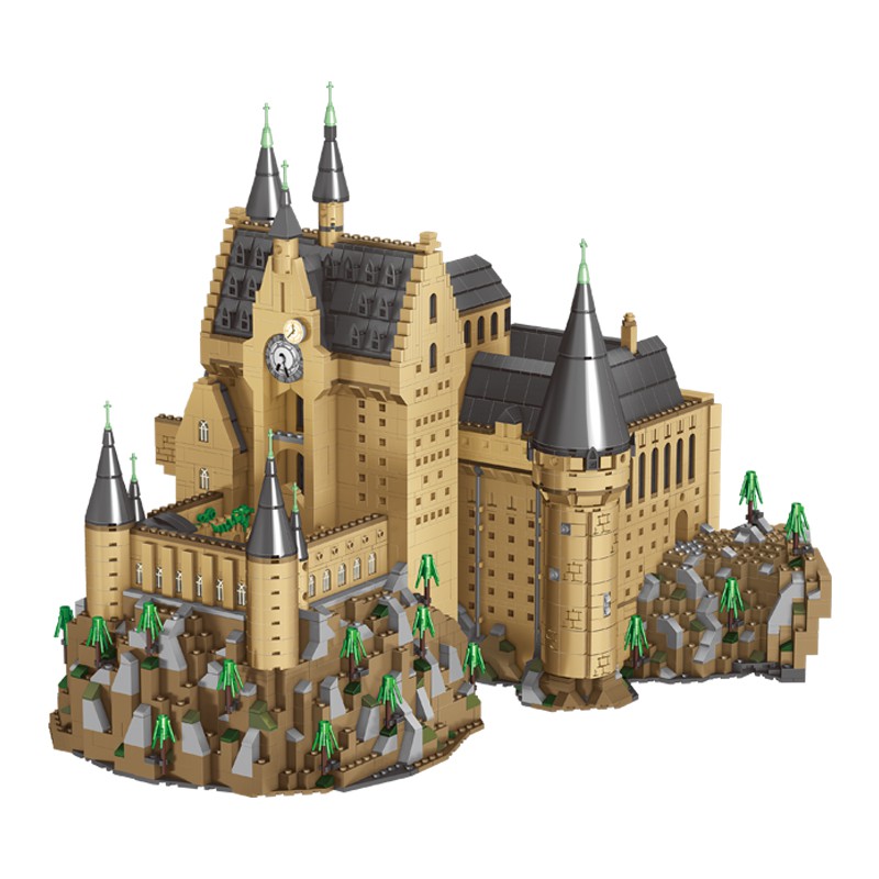New Đồ chơi Lắp ghép Mô hình lắp ráp Harry Potter Hogwarts Magic castle Fountain Square 7317 Quảng trường đài phun nước