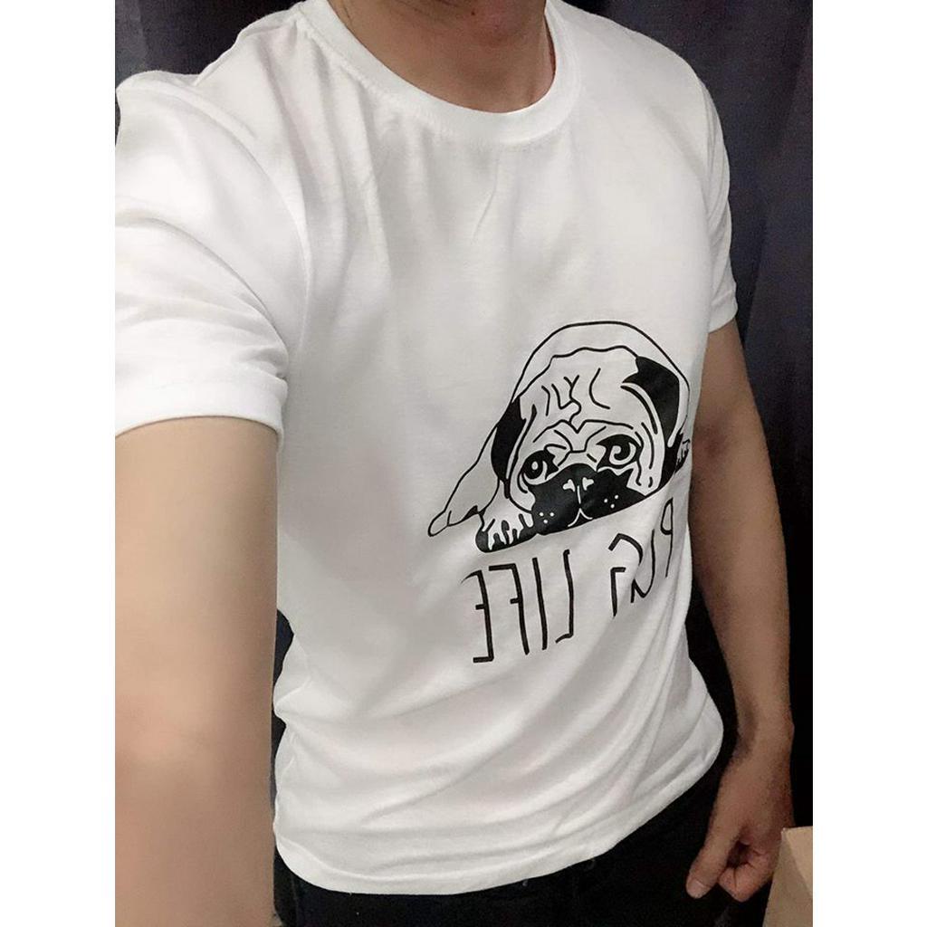 Bộ 5 áo thun nam cotton in LOGO màu ngẫu nhiên  BM06, chất liệu thun cotton, thiết kế thời trang, mặc khi đi học, đi làm