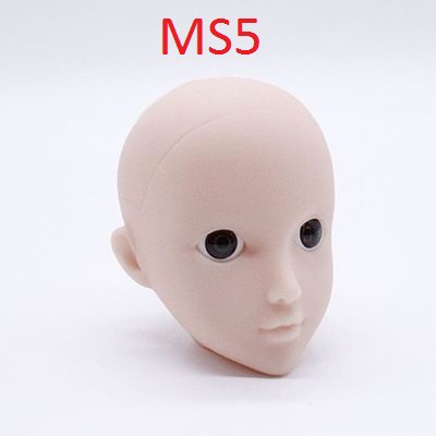 Đầu búp bê chưa vẽ mặt, tập trang điểm