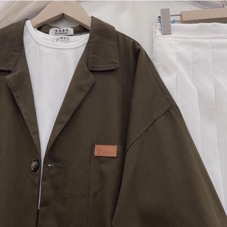 Áo blazer 2 lớp logo ngực