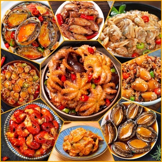 Hải Sản Đóng Hộp Siêu Cay Siêu Ngon -Hộp 100gr - Đủ 7 Vị Bào Ngư-Tôm Hùm Đất-Hàu Sữa-Mực Trứng-Sò Điệp-Bạch Tuộc-Ốc Giác