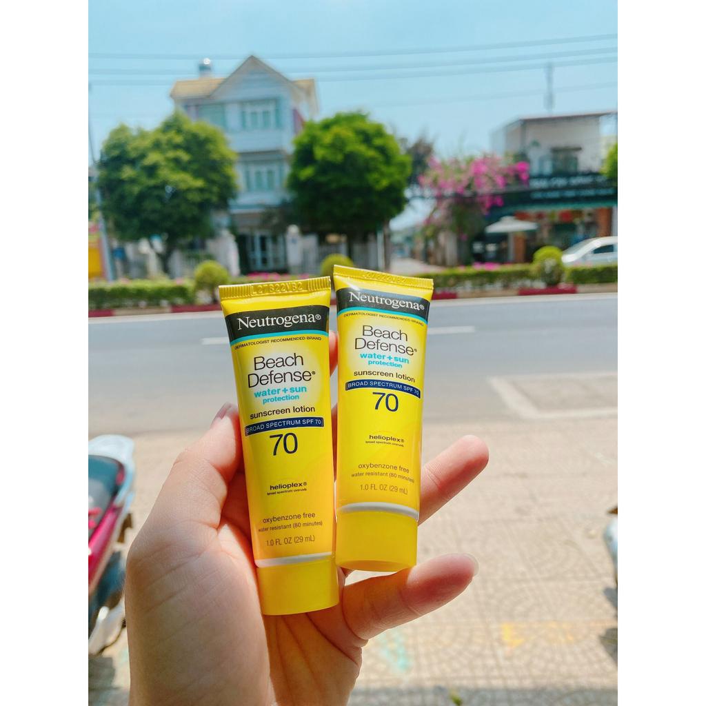Kem chống nắng Neutrogena Beach Defense Sunscreen Lotion Broad Spectrum SPF 70 - 29ml