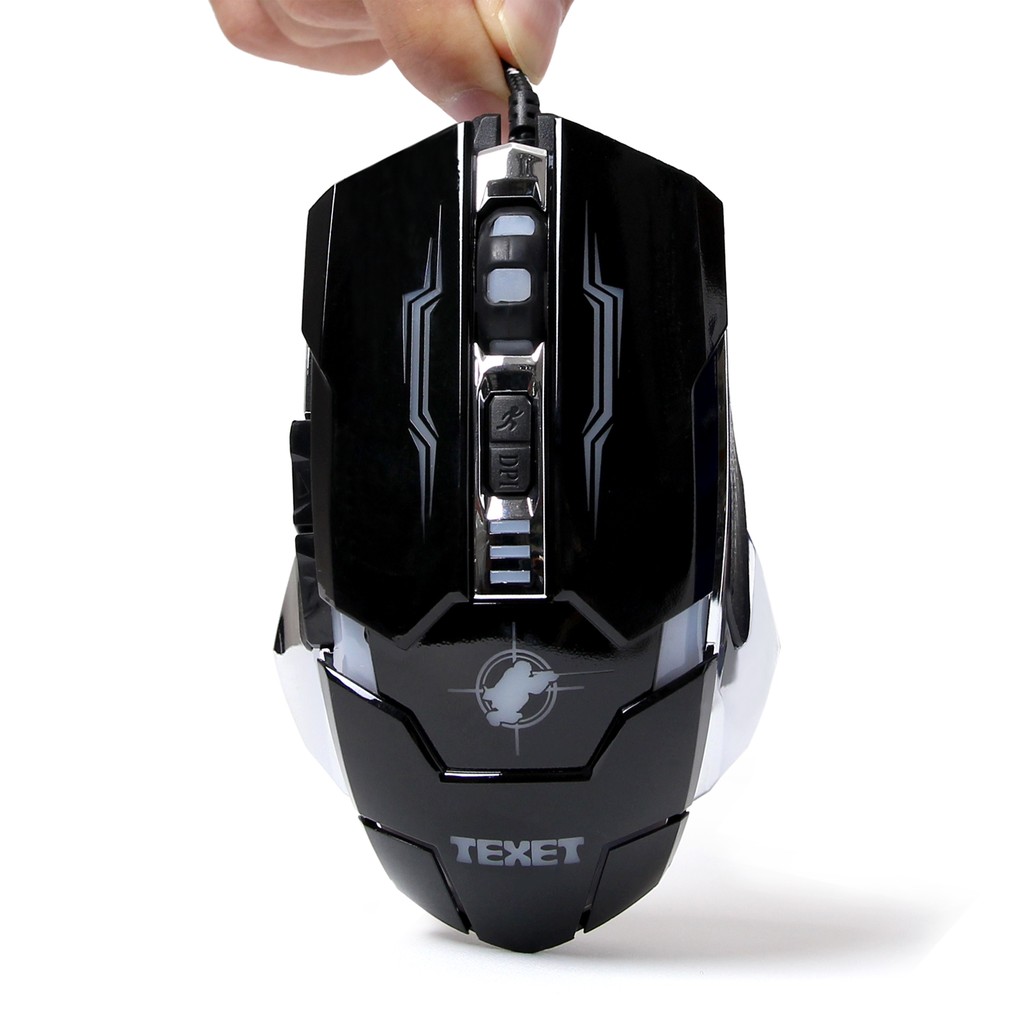 Chuột game có dây TEXET HH-X1 Trắng/Đen | BigBuy360 - bigbuy360.vn