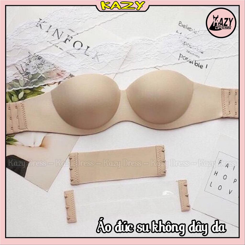 Áo bra đúc su không dây không gọng kèm quai trong KAZY DRESS A013