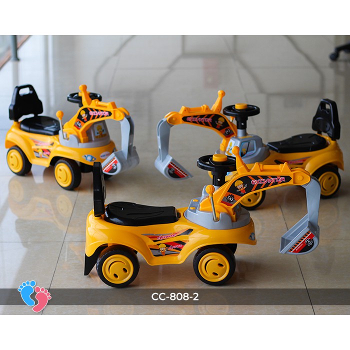 Xe cẩu chòi chân xe múc đất, xúc đất cho bé BABY PLAZA CC-808-2